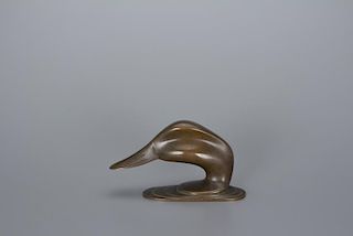 Bronze Duck Head Joel D. Barber (1876-1952)