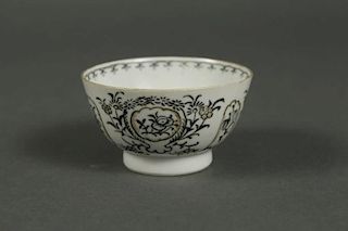 Chinese Porcelain Gilt & Black Wine Cup