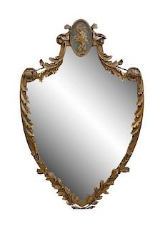 New York Paint & Parcel Gilt Decorated Mirror