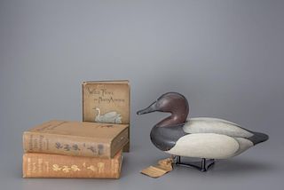 Canvasback and Three Books John "Daddy" Holly (1819-1892)