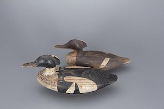 Red-Breasted Merganser Pair Lindsey Seaforth Levy (1892-1980)