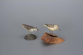 Two Miniature Shorebirds James Lapham (1909-1987)