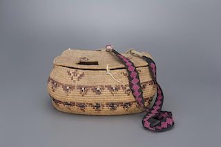 Native American Basket Creel Salish People