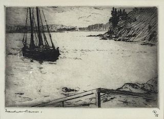 Frank W. Benson (1862-1951) The Anchorage