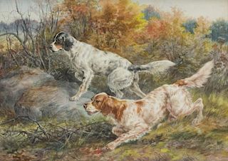 Edmund H. Osthaus (1858-1928) Two Setters