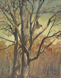Francis Lee Jaques (1887-1969) Through the Trees