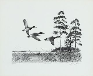 Six Waterfowl Prints by Duck Stamp Designers, 1972