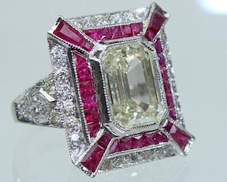 Internally Flawless 5.21 Carat Diamond Ring