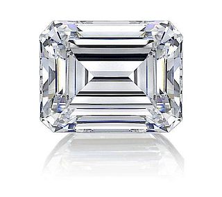 Loose 5.76 Emerald Cut Diamond VVS2 - J