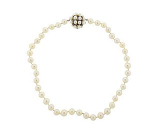 14K Gold Sapphire Pearl Necklace