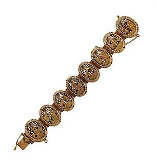 18k Gold  Link Bracelet