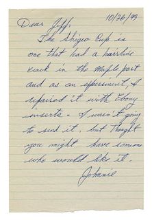 Archive of John Dahms-Jeff Busby Correspondence.