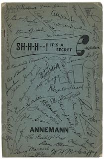 Annemann, Theo. Shhh--! It's a Secret.