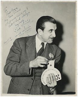 Rosini, Paul. Photograph Inscribed and Signed to Fred Braue.