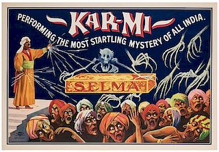 Kar-Mi. Performing The Most Startling Mystery of All India.