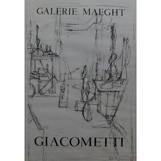After Alberto Giacometti, Swiss (1901 - 1966) Gallerie Maeght Poster.