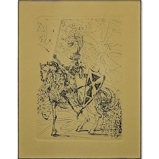 Salvador Dali, Spanish (1904-1989) "El Cid" Original Etching.