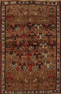 Antique Persian Gabbeh Rug Size: 3.7 x 5.6