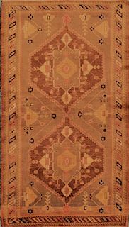 Antique Turkish Oushak Rug Size: 3.6 x 6.9