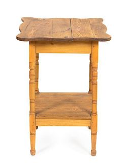 An American Oak Side Table Height 29 x width 21 1/2 x depth 21 1/2 inches