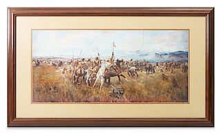 After Charles M. Russell, (American, 1864-1926), Lewis and Clark Meeting the Flatheads
