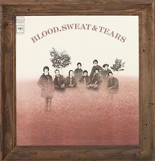 A Blood Sweat and Tears Self Titled, Sealed, Promotion Only LP. Height 15 1/2 x width 15 inches.