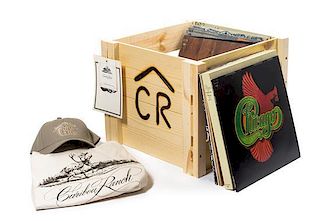 A Collection of Chicago Unused Promotional LPs Height of crate 13 x width 16 x depth 16 inches.