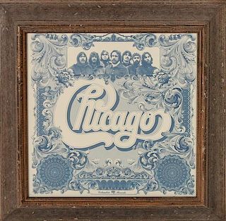 A Chicago VI Sealed LP Height of frame 17 x width 17 inches.