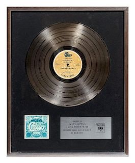 A Chicago VI Platinum Record Award Height 20 3/4 x width 16 3/4 inches (overall).