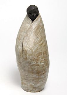 Signed Jon- Earthenware Figural Vase