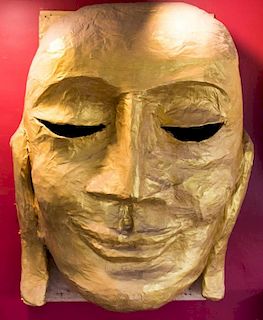 "Buddha" Monumental Theatrical Papier-Mache Mask