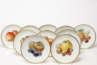 Thomas Bavaria German Fruit Plate Set, Vintage