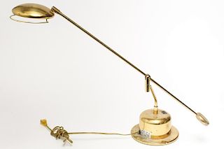 Mid-Century Modern Brass Desk Lamp