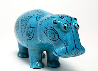 William the Hippo, Italian Porcelain Model
