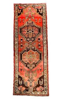 Hand Woven Persian Hamedan Rug 3' 7'' x 10'