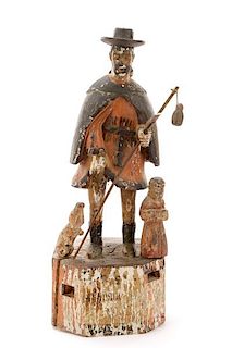 Carved Saint Roch Figure, Possibly Russian