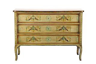 Karges Painted Adamsesque Chest of Drawers
