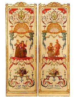 Continental School, Pair of Louis XV Style Panels
