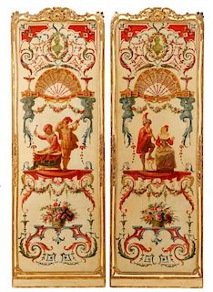 Continental School, Pair of Louis XV Style Panels