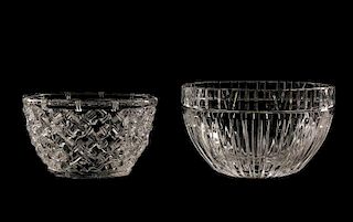 Tiffany & Co. Atlas & Bamboo Crystal Bowls