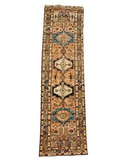 Hand Woven Persian Hamedan Rug 3' 4'' x 12'10''