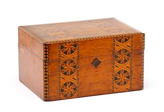 Marquetry Inlaid Tunbridge Sewing Box