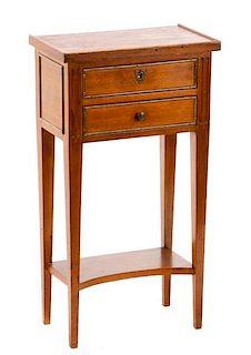 French Louis XVI Style Mahogany Side Table