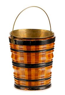 Anglo-Dutch Fruitwood Peat Bucket, 19th C
