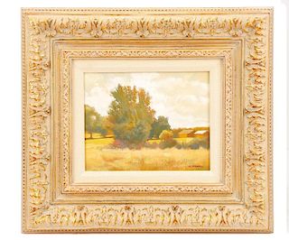 R. Frank, "Golden Hour," Oil on Canvas