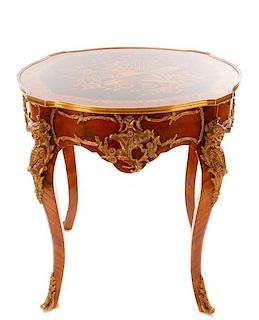 Continental Louis XV Style Center Table