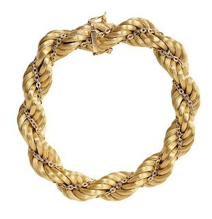 18 Kt. Gold Rope Bracelet