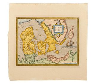 Albrecht Carl Seutter, 18th C. Map of Denmark