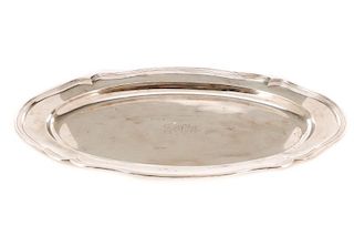 M.H. Wilkens & Sohne .800 Silver Monogrammed Tray