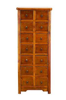 Chinese Hardwood Apothecary Cabinet